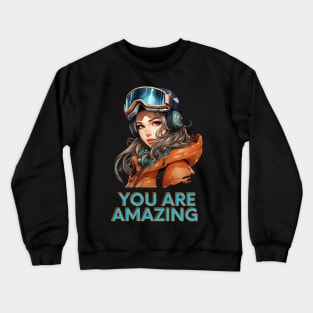 Amazing Winter Girl Crewneck Sweatshirt